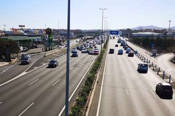 La autovía GC-1, escenario de otra colisión por alcance a la altura de La Estrella (Telde)/TA.